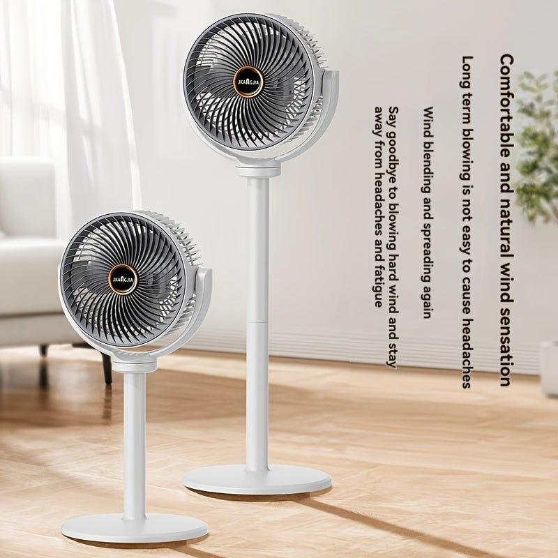 Draadloze Staande Ventilator met Verstelbare Hoogte en 5 Snelheden