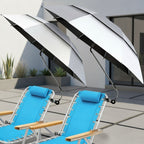 Verstelbare Stoelparasol met Klem en UV-Bescherming voor Vissen en Buiten