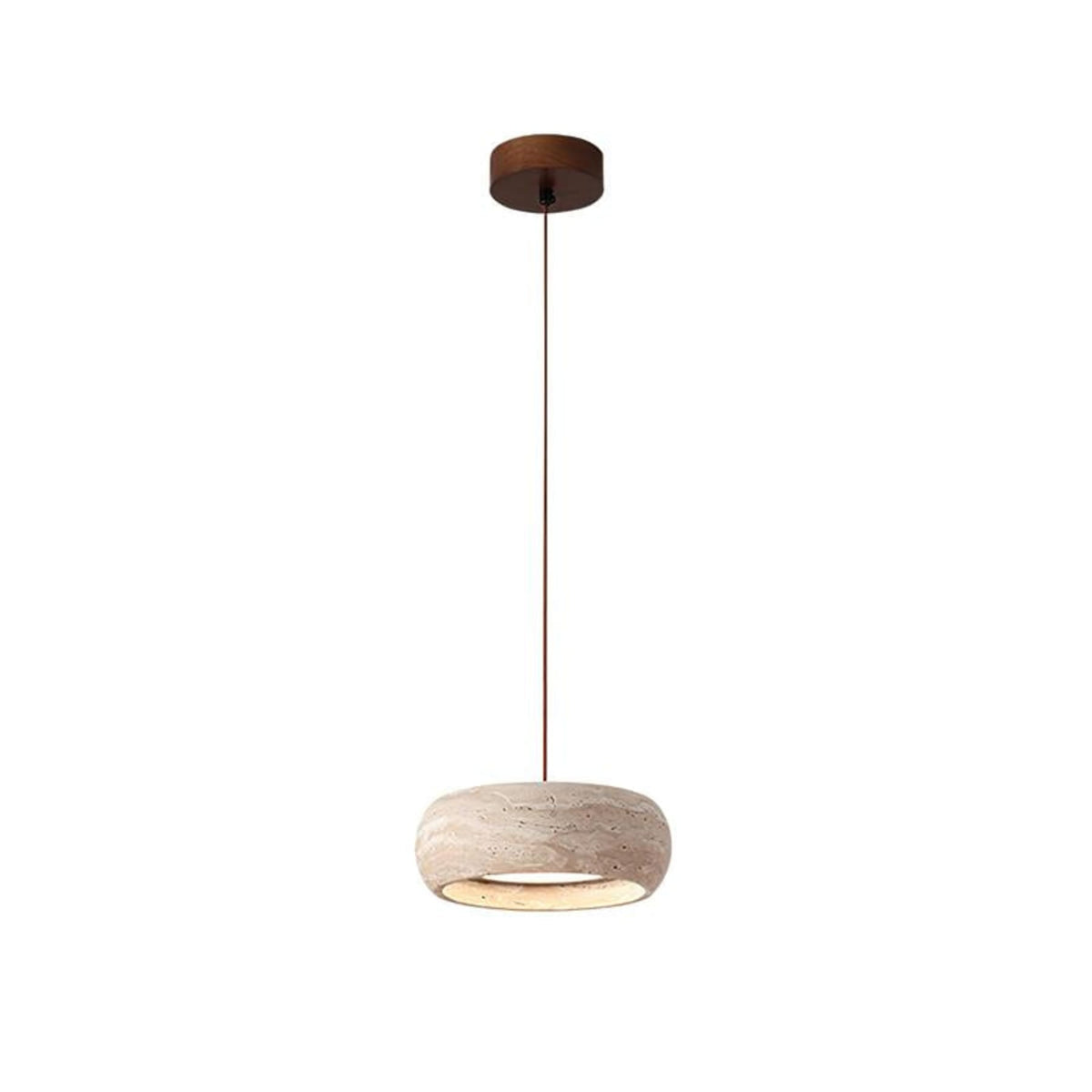 Travertin Hanglamp Met Slank Profiel En Dimbare Lichtkleuren Voor Moderne Ruimtes