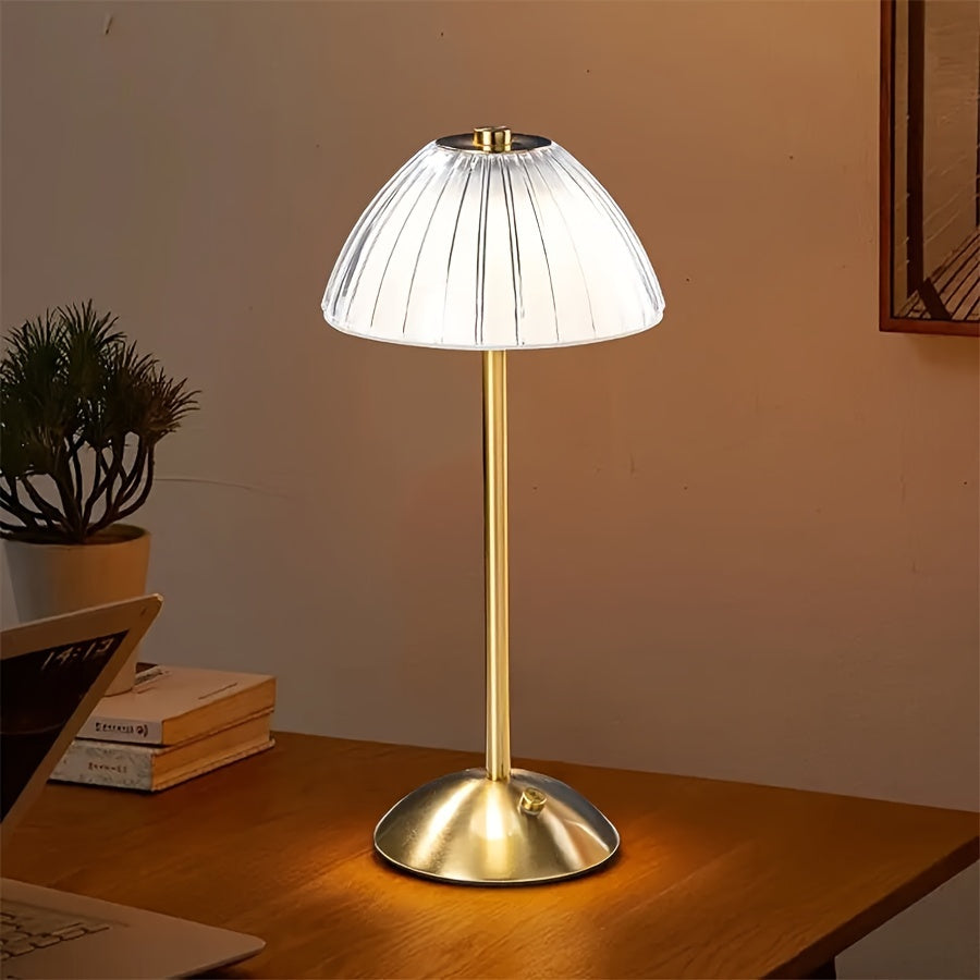 Oplaadbare led-tafellamp met touchbediening en drie lichtstanden