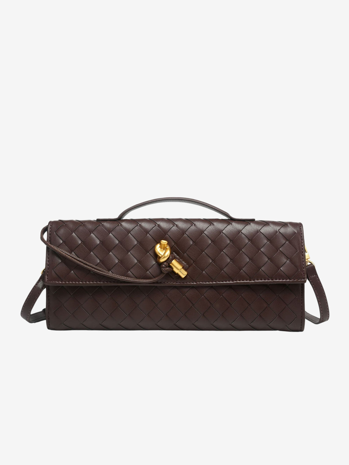Geweven Crossbody Tas Met Tijdloos Vlechtwerk En Compact Ontwerp