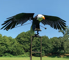Metalen Windvogel met Bewegende Vleugels en Weerbestendige Constructie