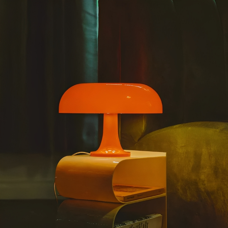 Paddenstoel Tafellamp met Retro Vorm en Dimbare Lichtstanden