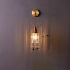 Wandlamp met Modern Hout‑Metaal Ontwerp en LED‑Compatibiliteit