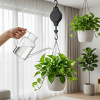 Plantenhanger Met Katrolsysteem Voor Eenvoudige Verzorging Van Hangplanten