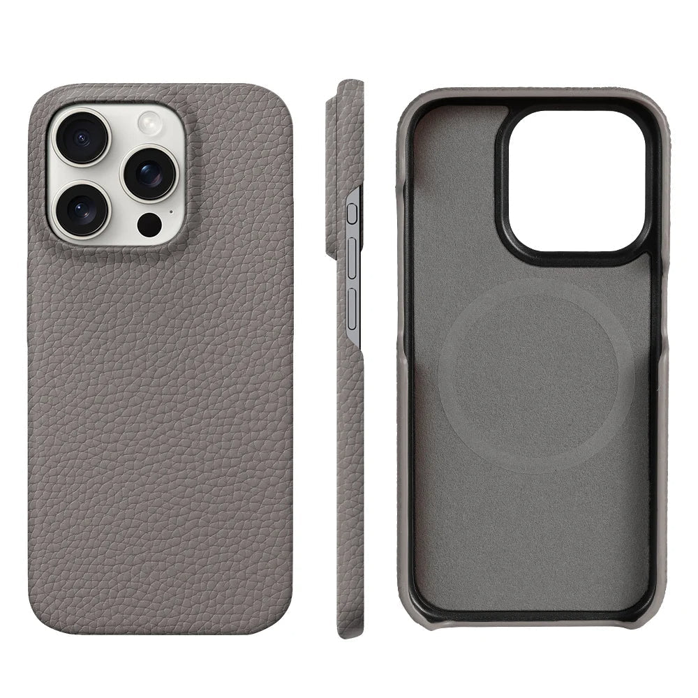 MagSafe iPhone-hoesje van PU-leer met microvezelvoering