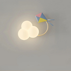 CartoonAirplane Kinder Wandlamp met Speels Ontwerp en LED Verlichting