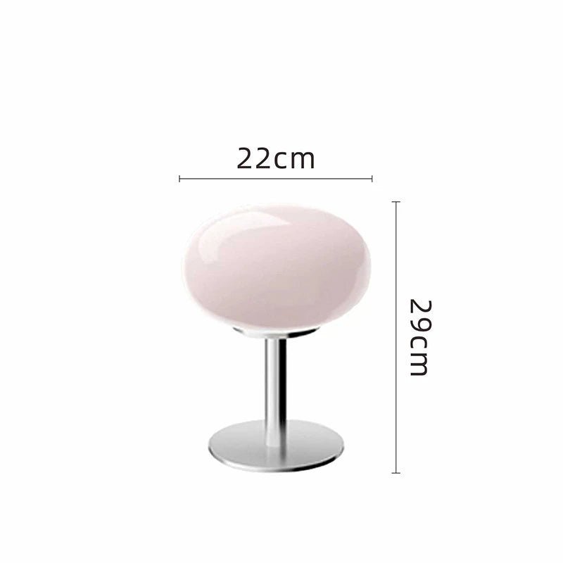 Elegante Tafellamp Met Glazen Kap En Sfeervolle LED-Verlichting