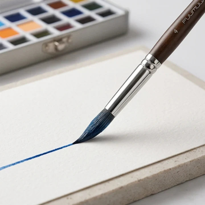 Aquarel Penseelset Met Waterreservoir Voor Nauwkeurig En Creatief Schilderen