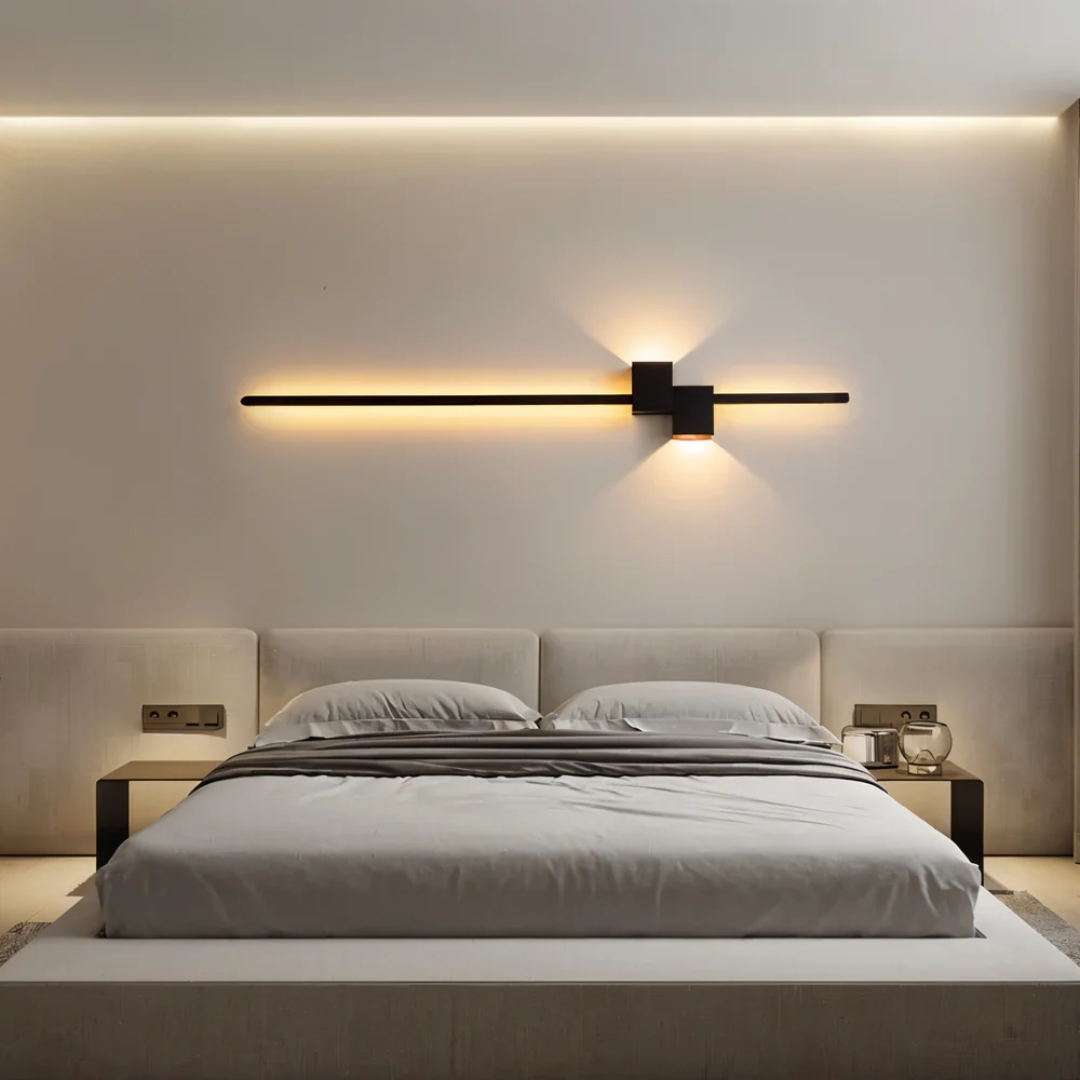 Aluminium Wandlamp met Warm Ledlicht