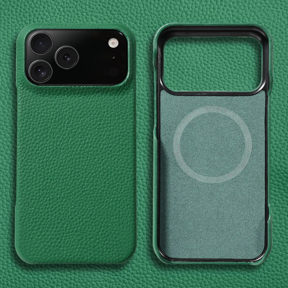 MagSafe iPhone-hoesje van PU-leer met microvezelvoering