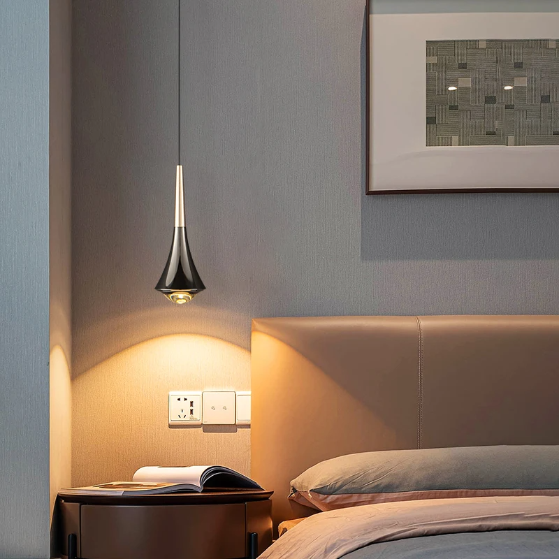 Nordische LED Hanglamp van Metaal met Druppelvormig Ontwerp