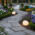 Solar Buitensteenlamp met Natuurlijke Steenlook en Zachte Sfeerverlichting