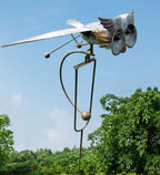 Metalen Windvogel met Bewegende Vleugels en Weerbestendige Constructie