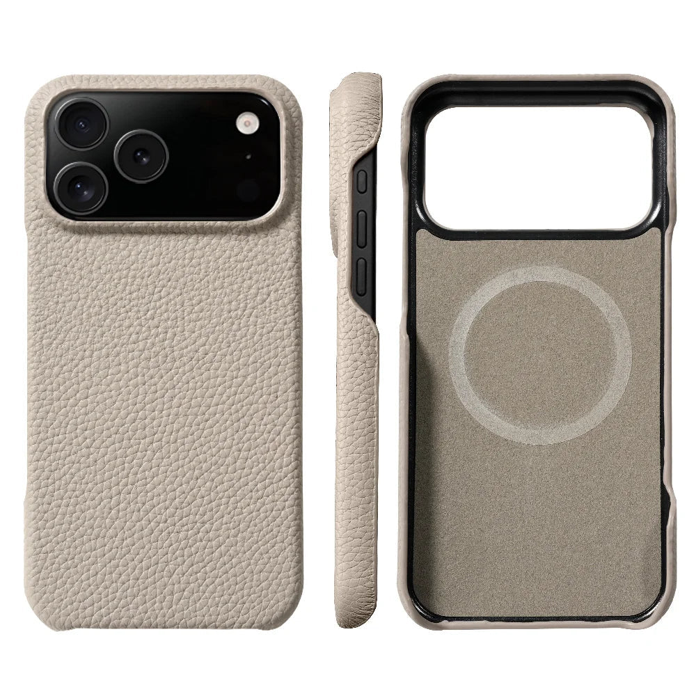 MagSafe iPhone-hoesje van PU-leer met microvezelvoering