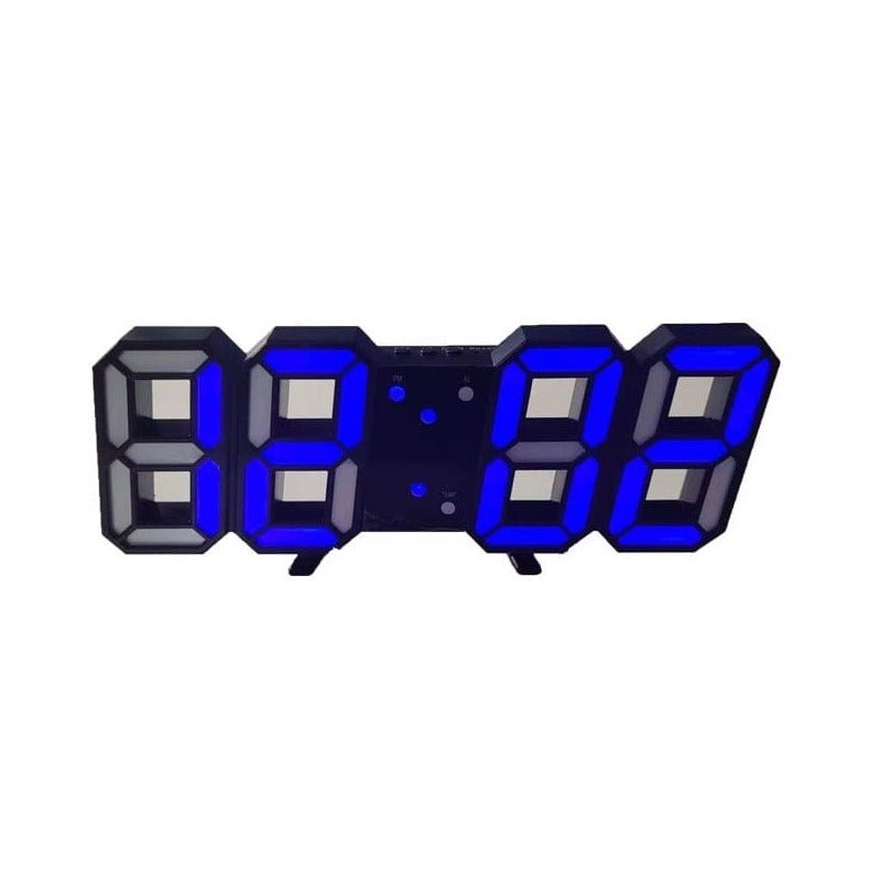 3D LED Wandklok met Dimbaar Digitaal Display voor Binnen