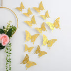 3D Vlinder Wanddecoratie Set Met Decoratieve Uitsnijdingen Voor Creatieve Muurdecoratie