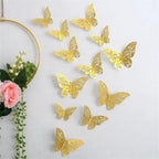 3D Vlinder Wanddecoratie Set Met Decoratieve Uitsnijdingen Voor Creatieve Muurdecoratie