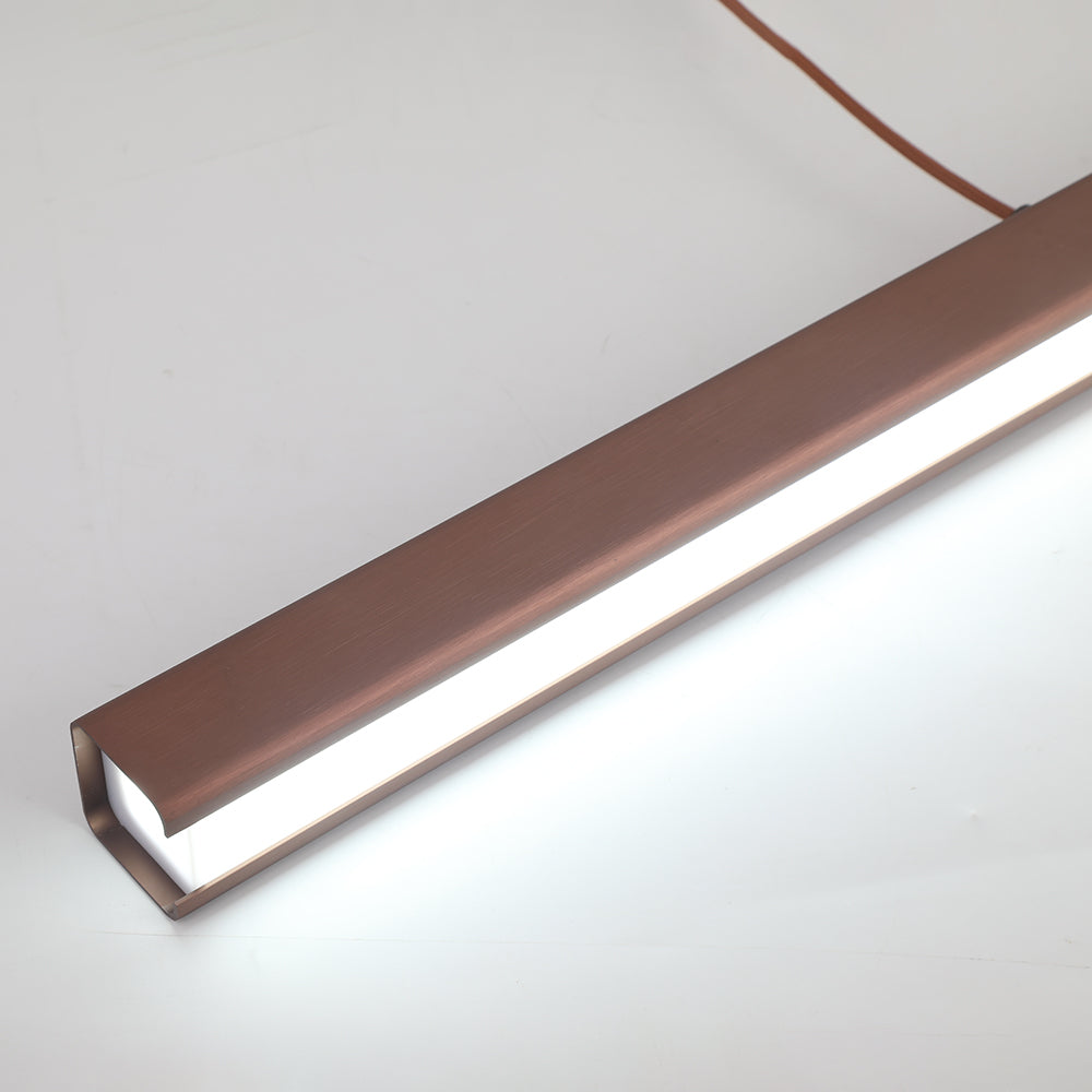 Lineaire Metalen LED Hanglamp Met Acrylkap