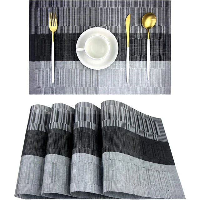 Wasbare Placemats Met Geweven Structuur En Hittebestendige Opbouw