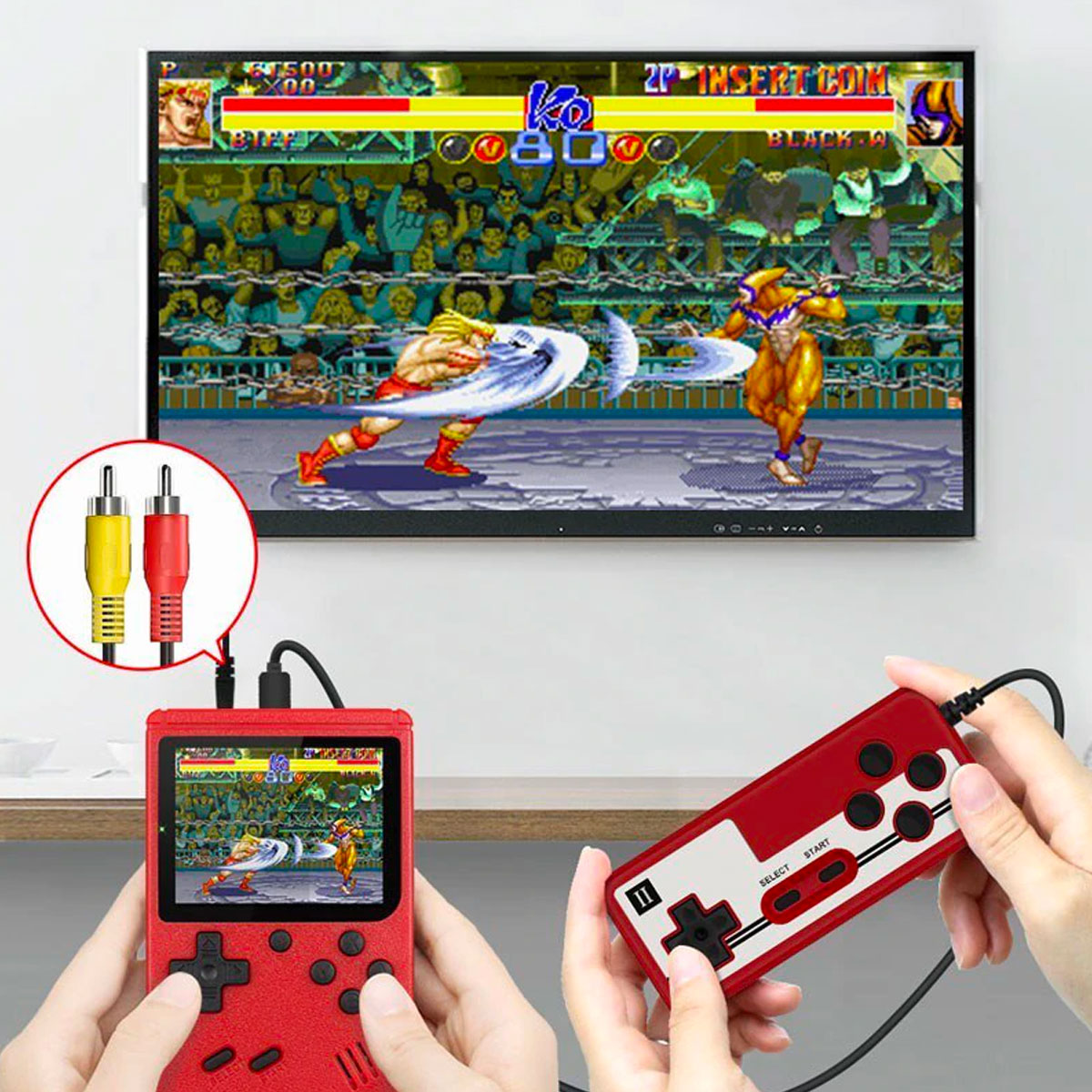 Draagbare spelconsole met 400 klassieke spellen