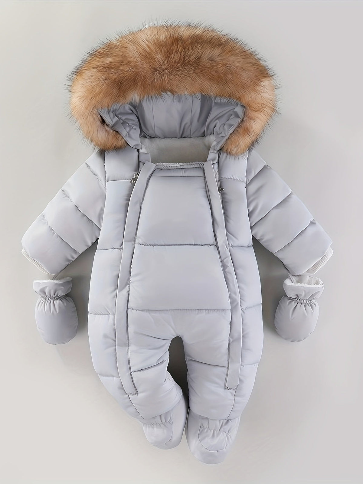 Baby Winteroverall Met Capuchon En Zachte Voering