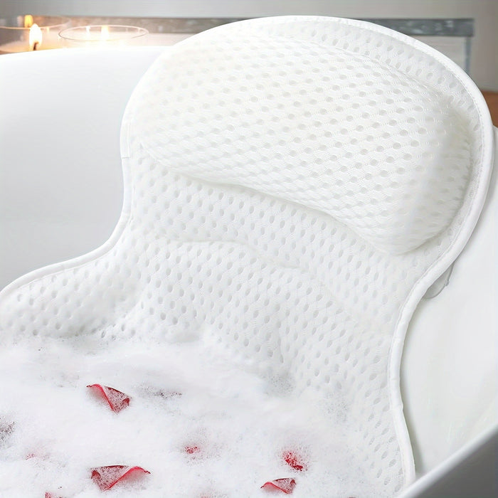 Ergonomisch Badkussen Met Nek‑ En Rugmodule En Ademende 4D‑Structuur