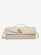Geweven Crossbody Tas Met Tijdloos Vlechtwerk En Compact Ontwerp