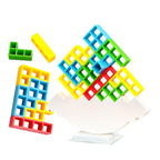 Magnetisch Evenwichtsspel met Kleurrijk Tetris Ontwerp