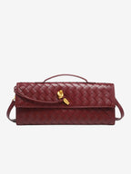 Geweven Crossbody Tas Met Tijdloos Vlechtwerk En Compact Ontwerp