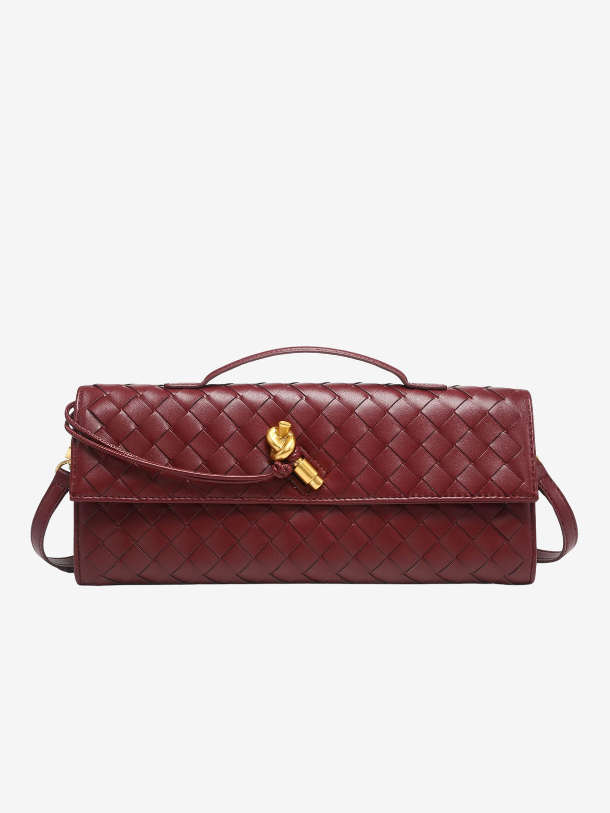 Geweven Crossbody Tas Met Tijdloos Vlechtwerk En Compact Ontwerp