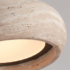 Travertin Hanglamp Met Slank Profiel En Dimbare Lichtkleuren Voor Moderne Ruimtes