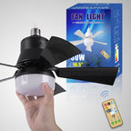 E27 plafondventilator met dimbare LED-lamp en afstandsbediening