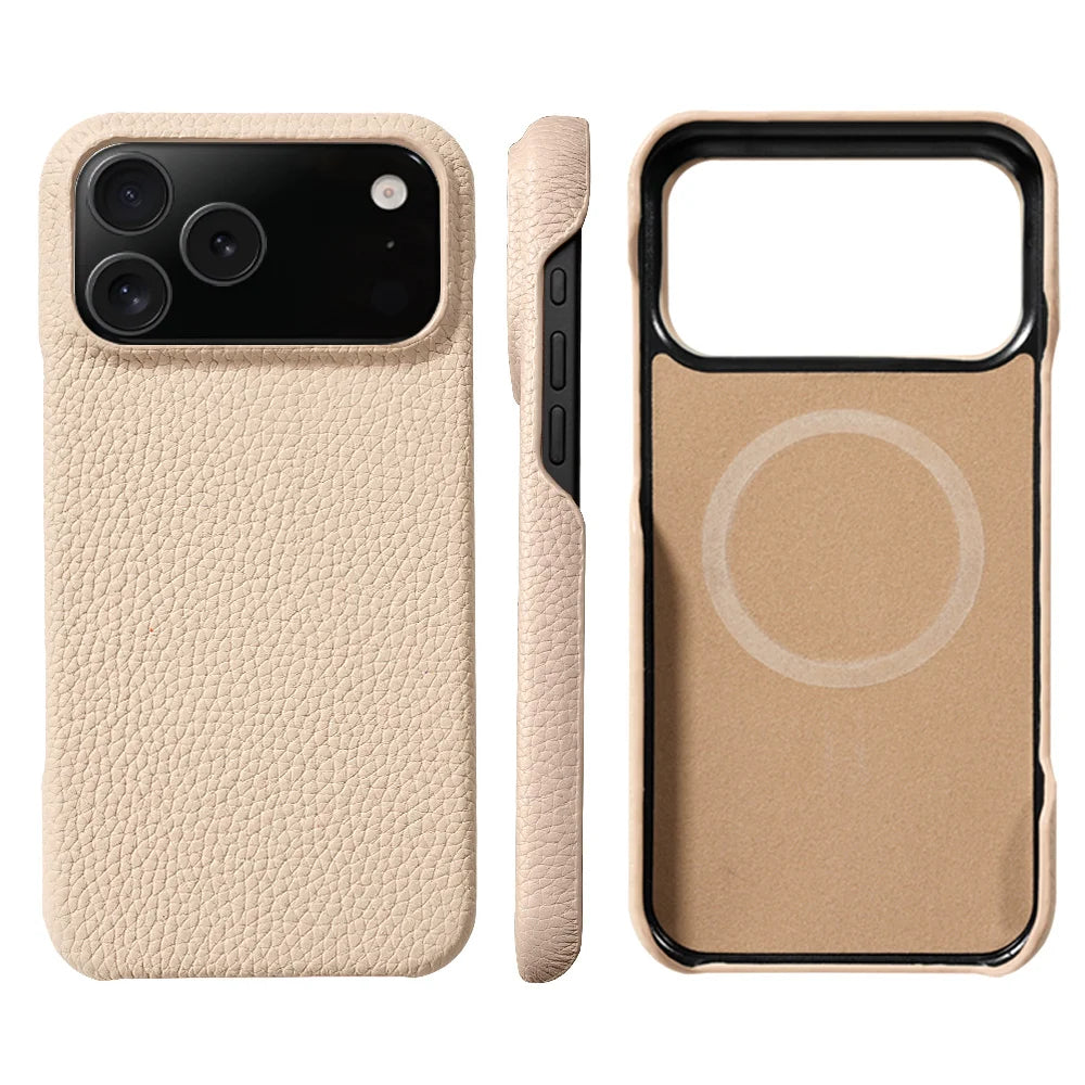 MagSafe iPhone-hoesje van PU-leer met microvezelvoering