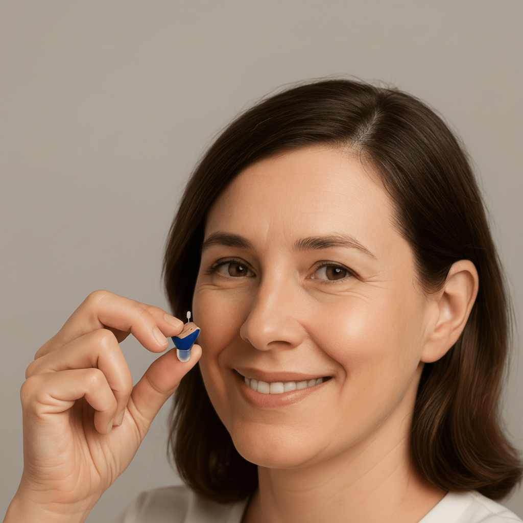 Discrete In‑Ear Hoortoestellen met Oplaadbare Accu en Natuurlijk Geluid