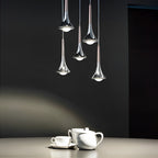 Nordische LED Hanglamp van Metaal met Druppelvormig Ontwerp