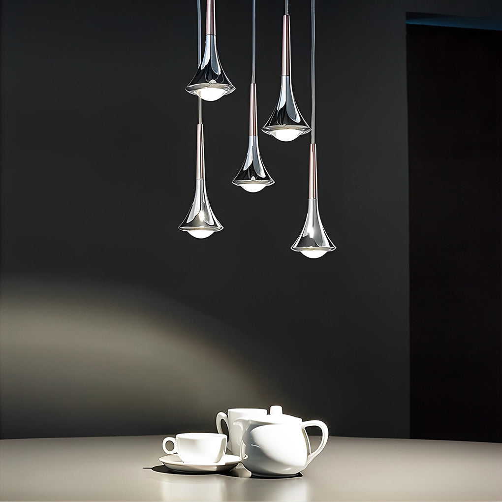 Nordische LED Hanglamp van Metaal met Druppelvormig Ontwerp