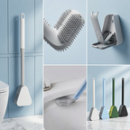 Flexibele Toiletborstel Met Driehoekige Borstelkop Voor Grondige Reiniging
