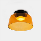 Glazen Plafondlamp Met Gelaagde Vorm En Moderne Sfeerverlichting