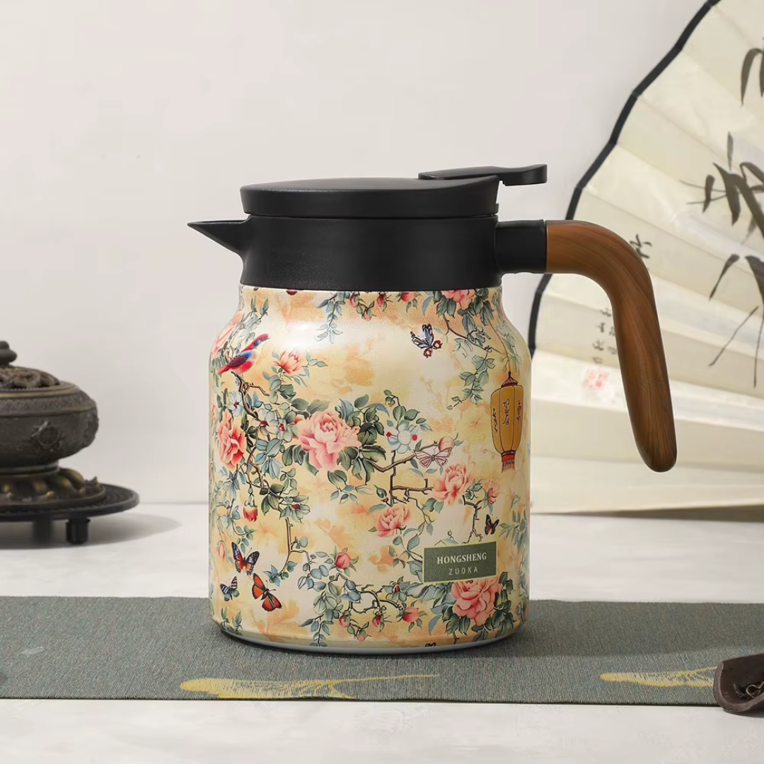 Thermoskan Voor Thee Met Elegante Bediening