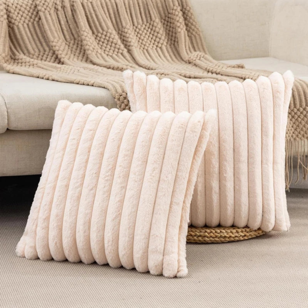 Pluche Kussensloop Met Zachte Structuur En Moderne Comfortafwerking