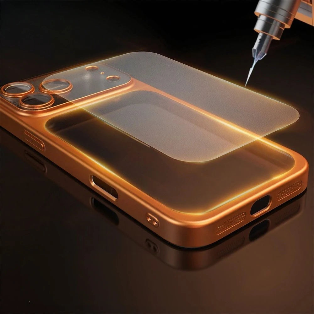 iPhone-hoesje met aluminium frame en geïntegreerde lensbescherming