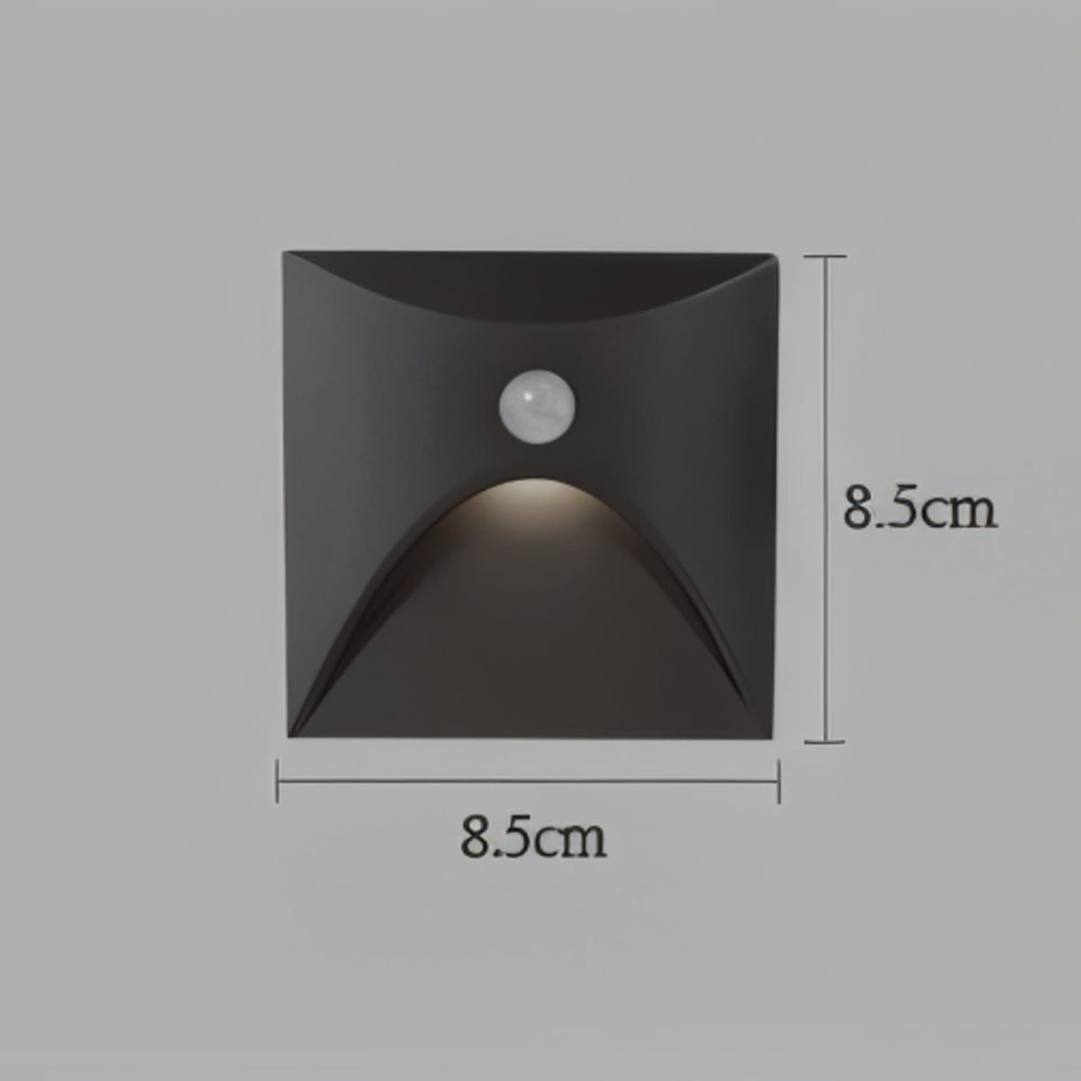 Wandlamp Met Mat Metalen Behuizing En Optionele Sensor Voor Strakke Halverlichting