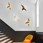 Origami Wandlamp met Warm LED‑Licht voor Moderne Wandverlichting Binnen