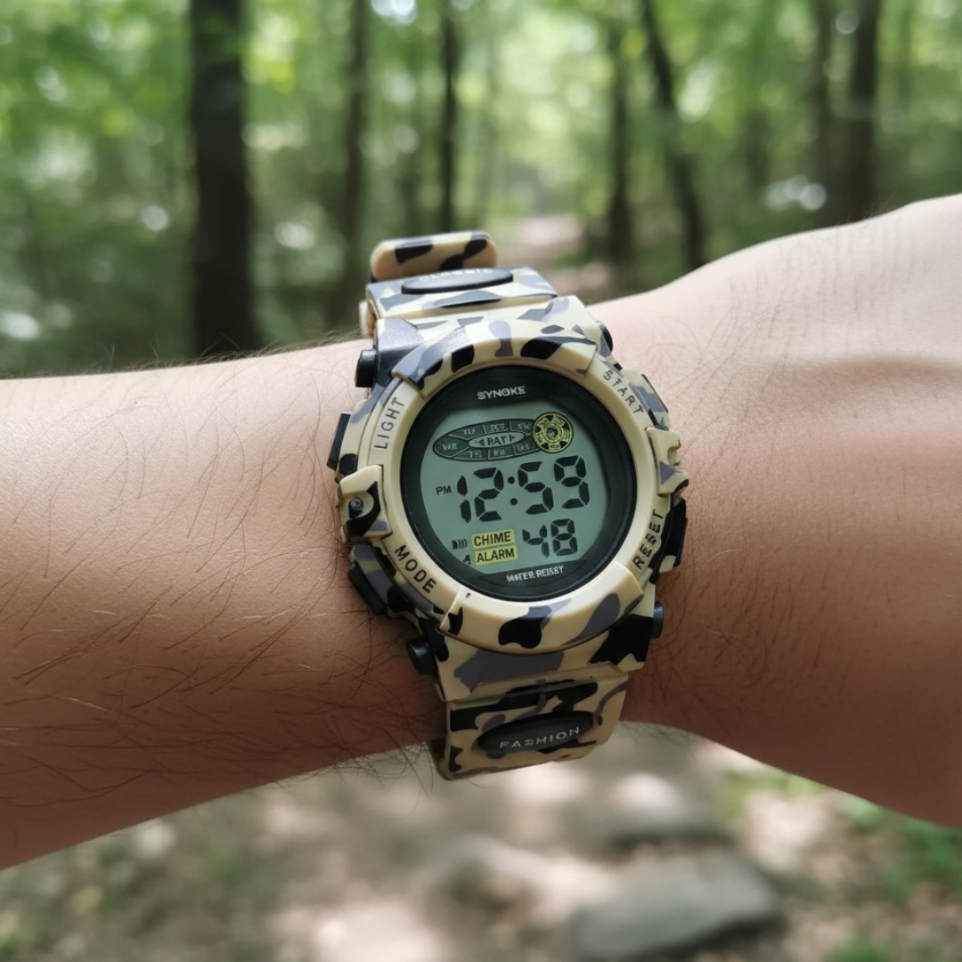 Digitaal Kinderhorloge met Waterbestendig Ontwerp en Stopwatch voor Dagelijks Gebruik
