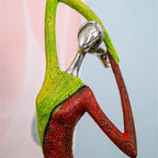 Abstract Vrouwenbeeld Met Moderne Kunstvorm En Handgemaakte Harsstructuur