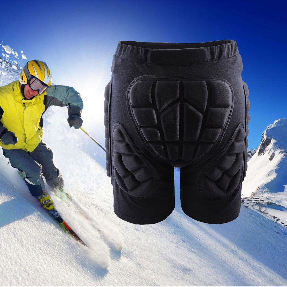Uniseks Gewatteerde Beschermshort voor Snowboarden en Extreemsport