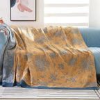 Jacquard Deken Met Bloemenpatroon Voor Comfortabel Gebruik Tijdens Alle Seizoenen
