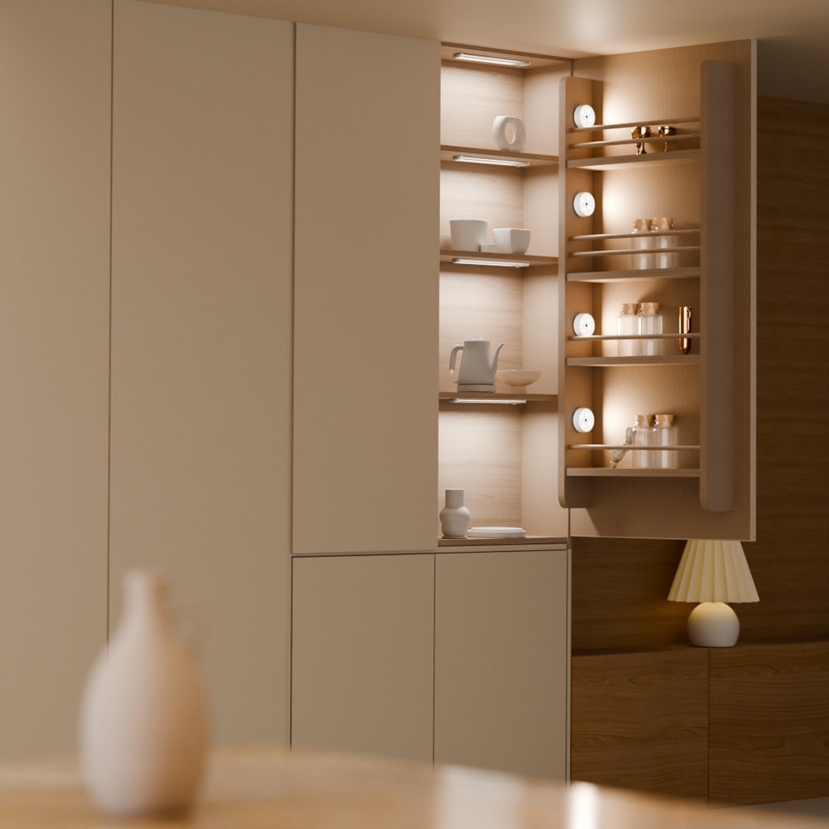 LED‑Wandspot met Bewegingssensor en Flexibele Binnenverlichting