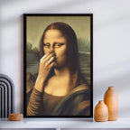 Badkamer Wandcanvas Met Humoristische Kunst En Vochtbestendige Afwerking